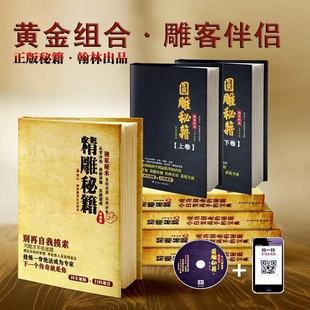 精雕秘籍+圆雕秘籍全套2册 精雕图 精雕教程精雕 artform软件浮雕软件书