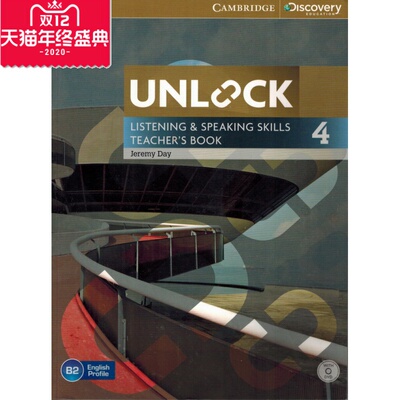 正版知豆Unlock Level 4 Listening and Speaking Skills Teacher