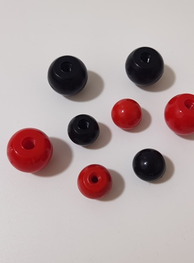 塑料螺母 球头手柄螺母 球型螺母紧固件锁紧配件 黑色手柄M6M8M12