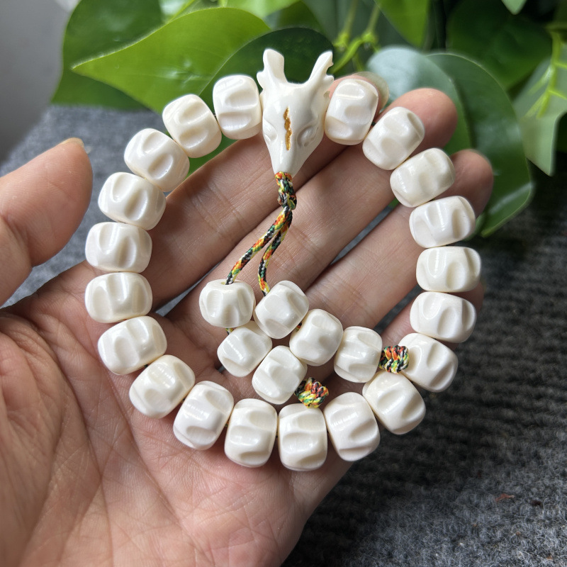 天鹿角百香籽手串鹿角手链佛珠柏