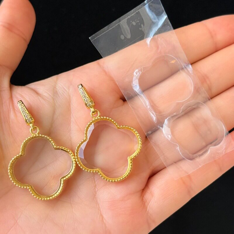 新款DIY吊坠配件双面透明配垫片图片