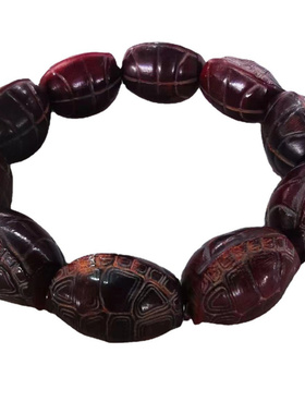 藏式天然西藏老牦牛角雕刻富甲天