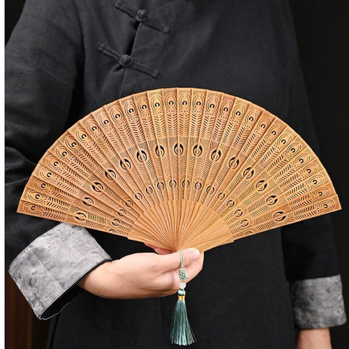 阿根廷绿檀小叶血檀天然木香苏扇