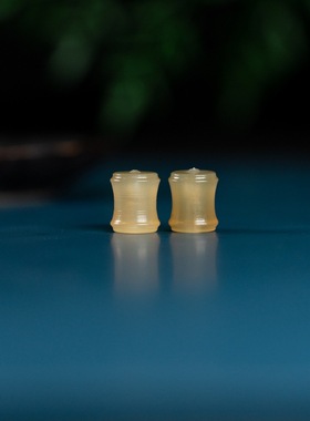 藏式天然羊角手串雕刻骷髅头散珠