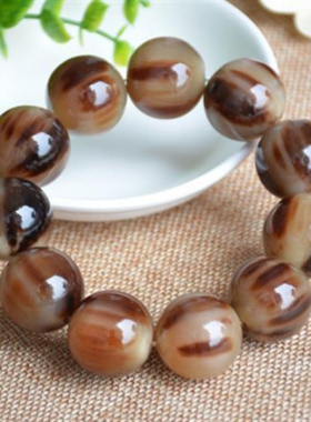 藏式正宗西藏牦牛角手串保真男士