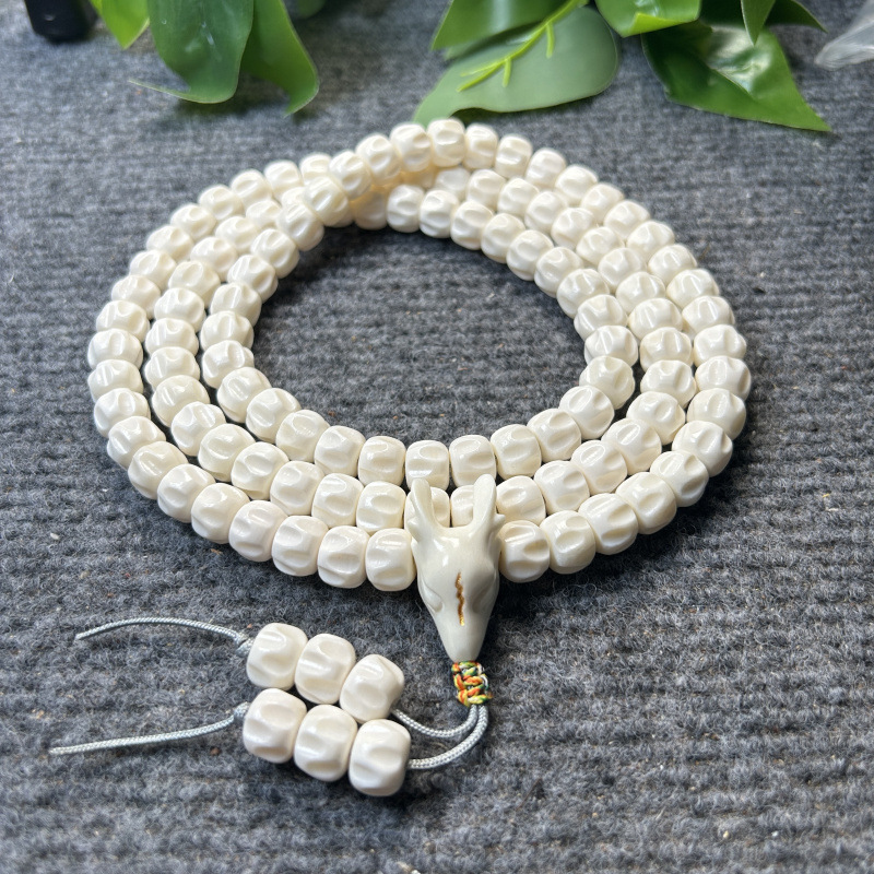 天然鹿角百香籽手链108雕刻百香