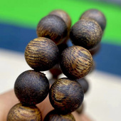 沉水浮白棋楠沉香手串收藏级沉香木手串108粒素圈天然可配证书6mm