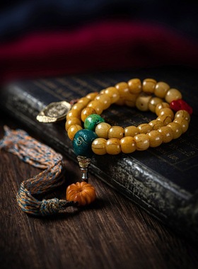 藏式天然骆驼骨手串藏传骨头手持