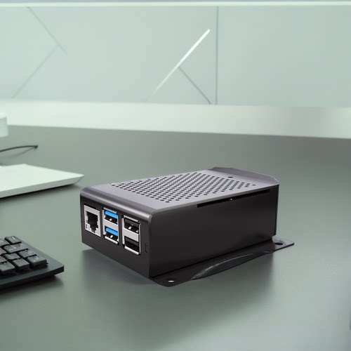 树莓派raspberry pi5五代散热保护全铝合金外壳金属