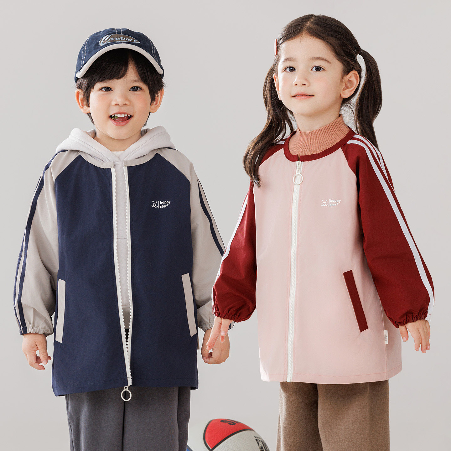 儿童防水保护羽绒服防脏罩衣护衣