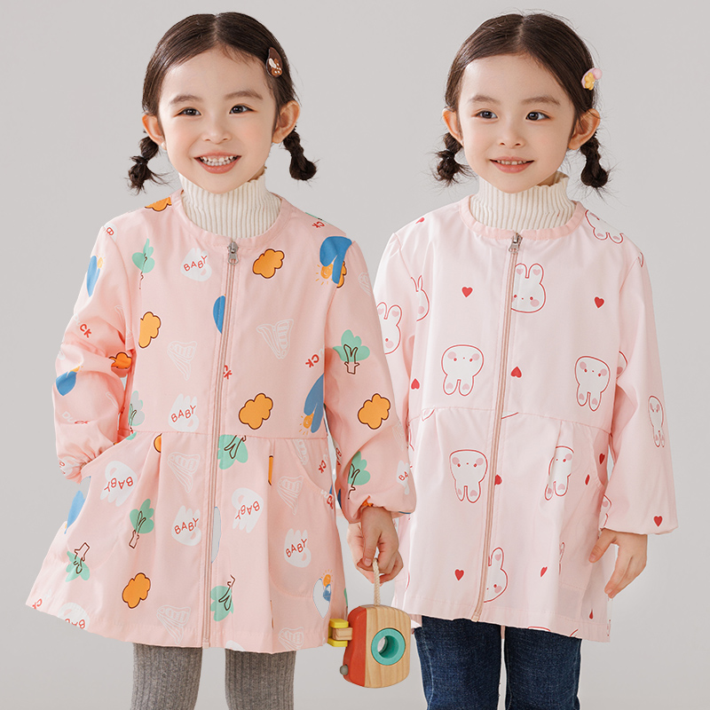 儿童防水防脏羽绒服护衣