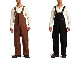 男装重磅帆布加厚保暖工装直筒外贸背带裤连体服牛仔裤纯棉高腰衣