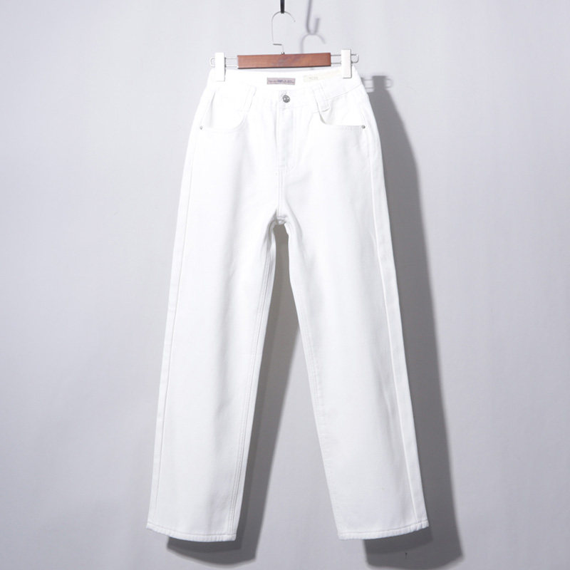 白色内里加绒直筒美式辣妹穿搭牛仔裤女秋冬加绒高腰显瘦,女装/女士精品,牛仔裤,淘宝优惠券,粉丝福利购,淘宝优惠卷