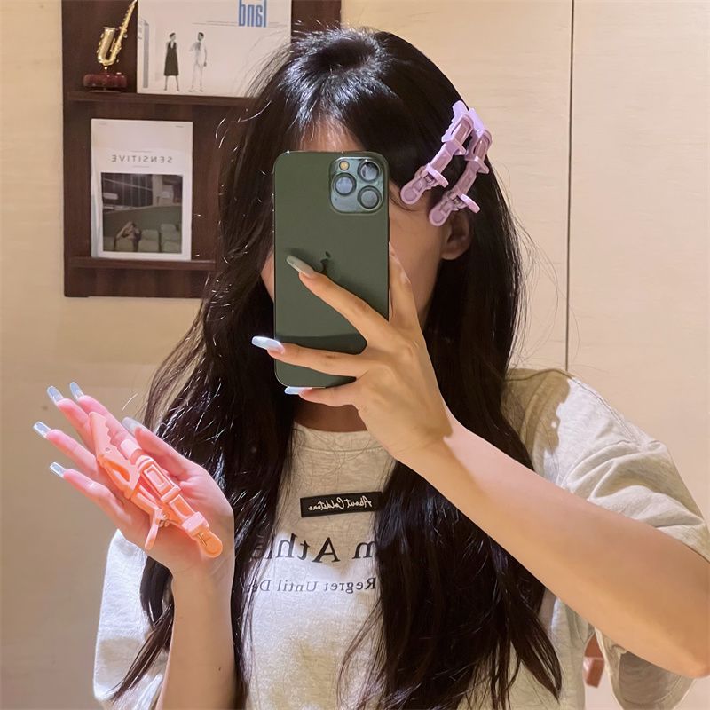 美发无痕发夹刘海鸭嘴鳄鱼夹发卡侧边定位夹理发化妆专用头发夹子