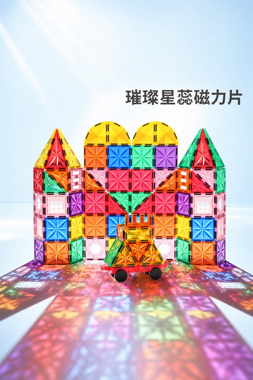 【礼盒装】4D彩钻磁力片儿童早教益智磁积木拼搭玩具智力幼儿早教