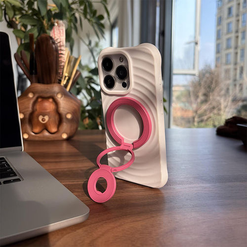 magsafe双面强力磁吸高端多功能手机支架桌面通用指环三折叠旋转