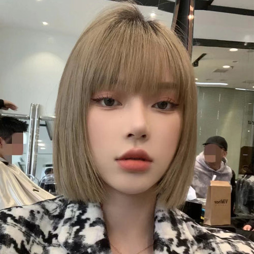短发假发女齐bobo仿装彩色潮波波