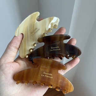 日韩ins醋酸发夹少女感大号鲨鱼夹春夏抓夹后脑勺盘发抓复古头饰