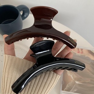 2024新款 醋酸发抓夹中超大号后脑勺盘发夹鲨鱼夹子高级感 高端法式