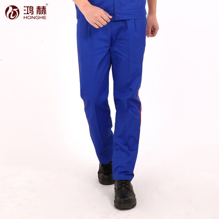 防静电裤子工作服裤男夏季薄款加气加油站宽松耐脏耐磨蓝色劳保裤