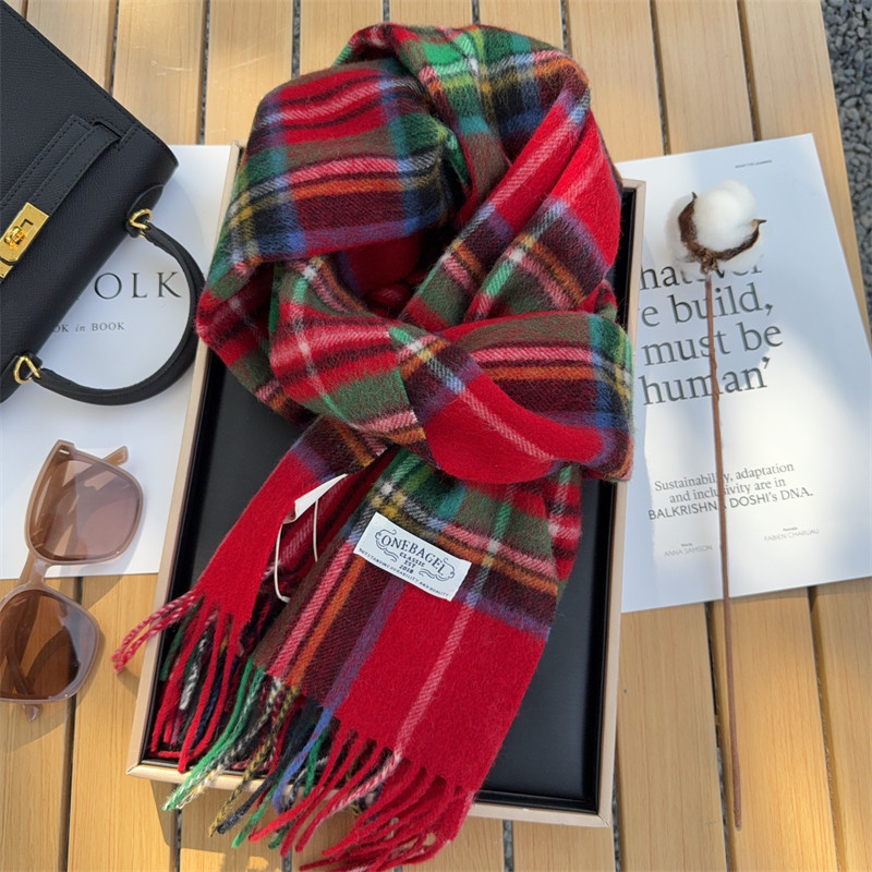 冬季经典红绿线格100%WOOL纯羊毛围巾男女情侣通用款保暖长款围脖,服饰配件/皮带/帽子/围巾,围巾/丝巾/披肩,淘宝优惠券,粉丝福利购,淘宝优惠卷