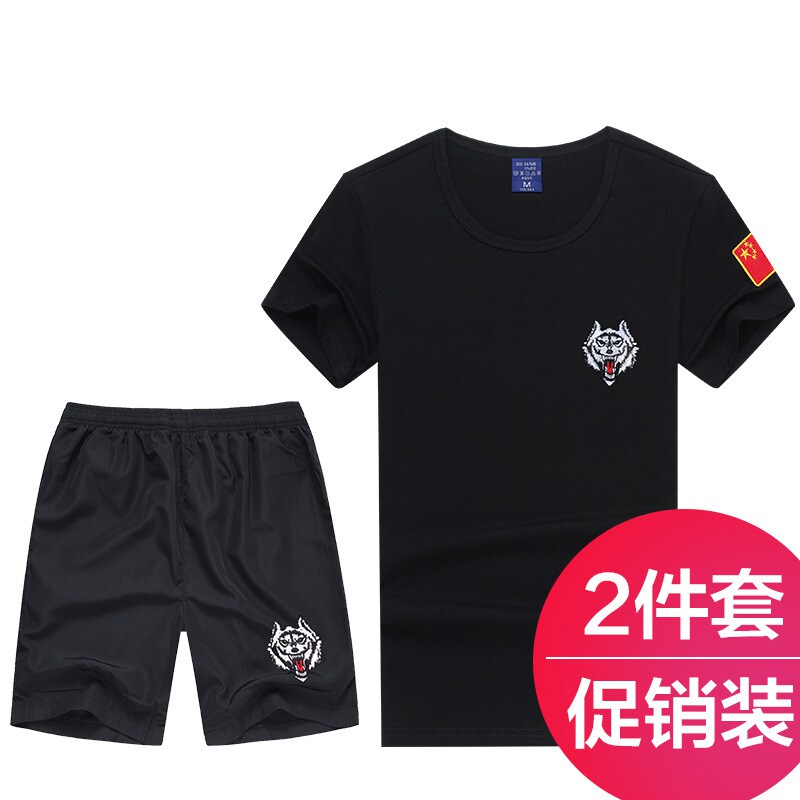 .Uniform Embroidery national flag Short sleeved navy Marine half sleeve clothes man The special arms T-shirt shorts Two piece setin the Men's clothing, T-shirt  category - from Buy2taobao.com to provide professional Taobao agent buy service