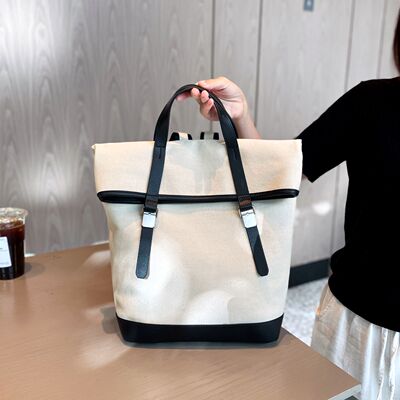 超火轻便高级旅游双肩包女2026新款时尚高颜值帆布通勤女士背包小