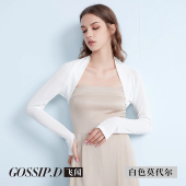 女装 披肩外搭配裙子吊带莫代尔防晒透气短款 网纱长袖 夏季 坎肩开衫