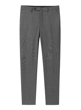 美尔牌休闲无褶西裤灰色直筒男士商务上班长裤青年百搭长裤120013