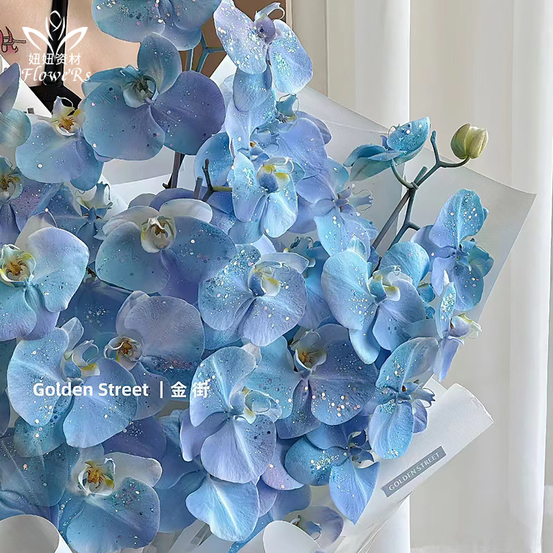 创意人鱼姬喷漆亮片幻彩闪粉花束装饰鲜花花店手工diy花艺材料,鲜花速递/花卉仿真/绿植园艺,花艺材料,淘宝优惠券,粉丝福利购,淘宝优惠卷