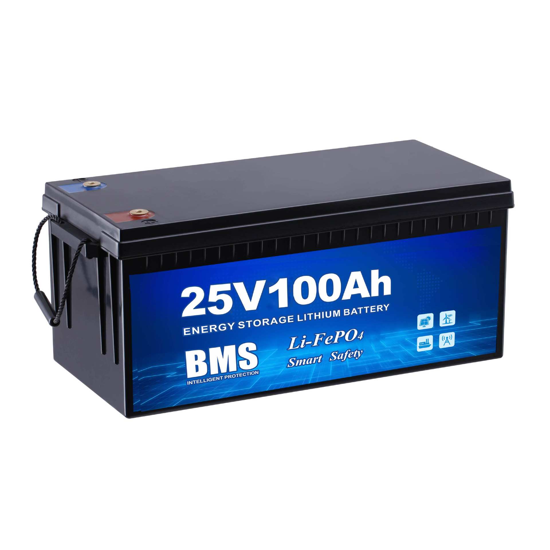 磷酸铁锂电池25V100AH户外储能备用电源房车太阳能储能电池长续航