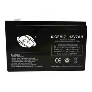 GFM 联保三年 储能应用 输变电站 12V7AH 冠通蓄电池6