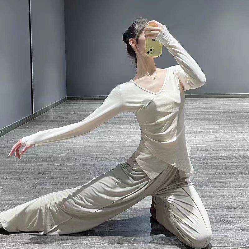 花溪现代舞练功服长袖上衣