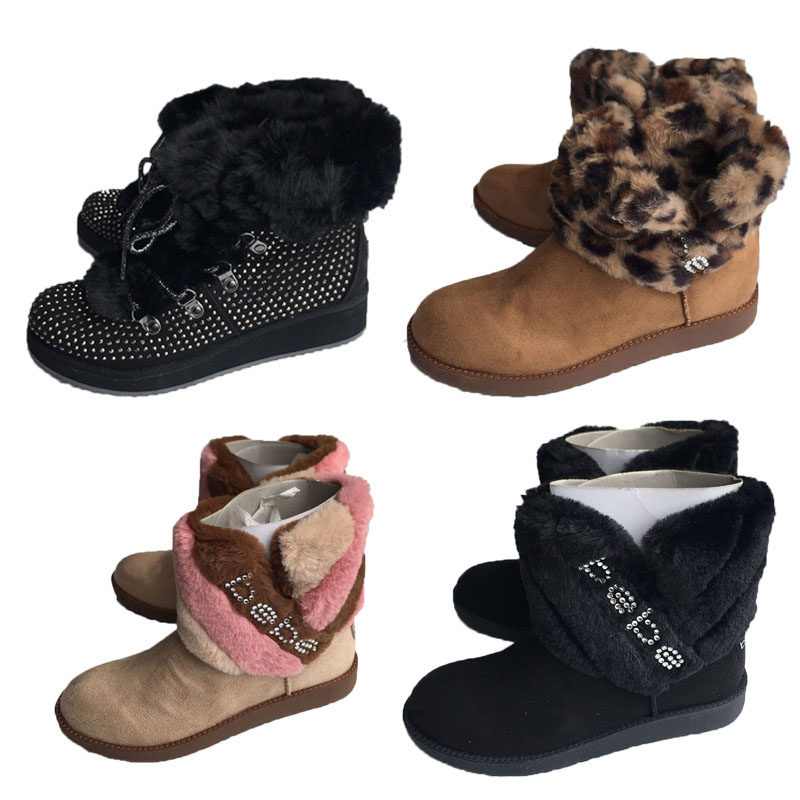 外贸平底低跟加绒雪地靴女鞋2023秋冬新款时尚甜美甜美短筒套脚潮,女鞋,时尚雪地靴,淘宝优惠券,粉丝福利购,淘宝优惠卷