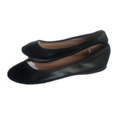 轻便鞋 2023春秋平底平跟浅口女单鞋 青年时尚 43码 外贸黑色休闲37