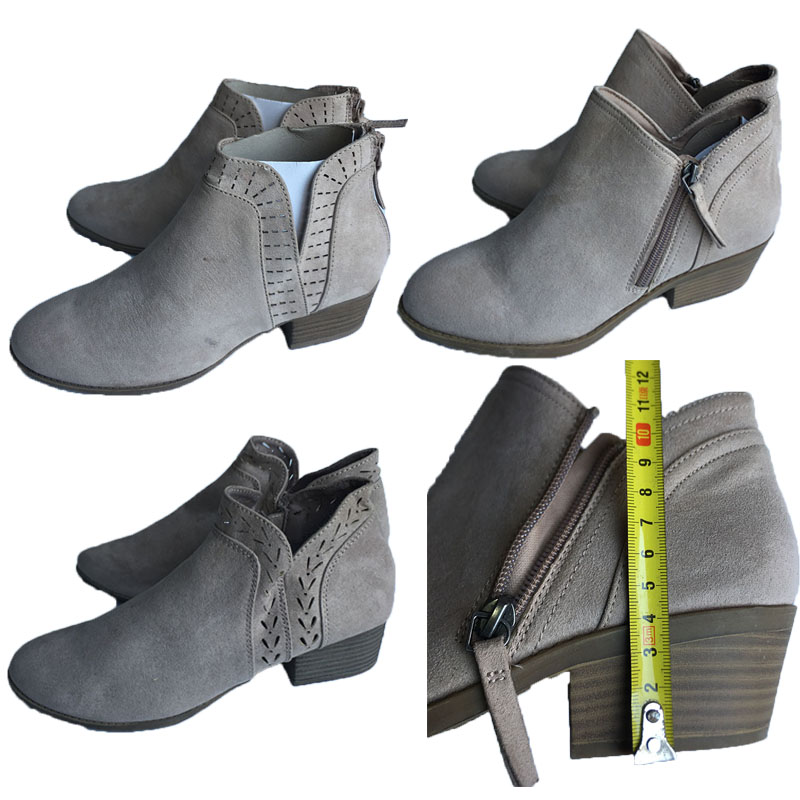 外贸中跟切尔西靴甜美