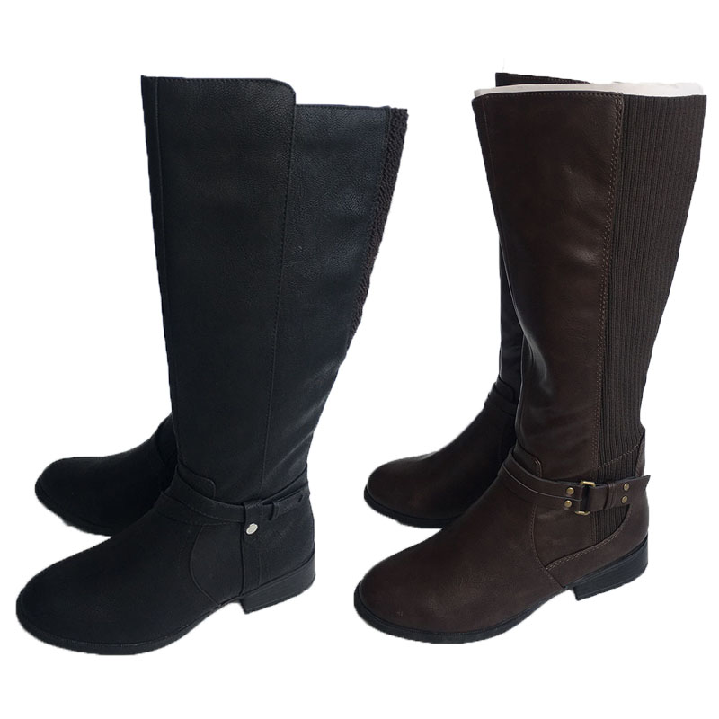 外贸原单女靴子时尚百搭高筒靴