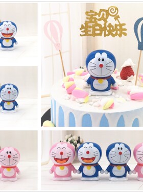 烘焙蛋糕装饰摆件叮当猫儿童玩偶