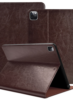 商务高级感apple适用于苹果ipad pro2024款13寸10.9十代air6真皮休眠保护套mini7带笔槽12.9适用平板私人定制