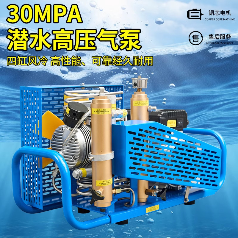 正压式消防空气呼吸器潜水气瓶打气机充气泵空气压缩机高压泵打气