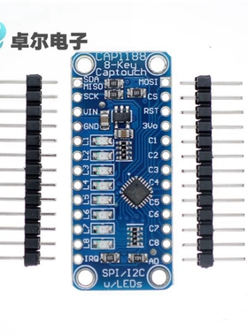 CAP1188 1602 CAP TOUCH BREAKOUT BRD 触摸模块