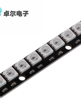 8位 WS2812 5050 RGB LED 内置全彩驱动彩灯开发板 黑色