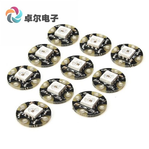【10PCS】1位 Smart NeoPixel RGB WS2812 LED 5050 全彩LED