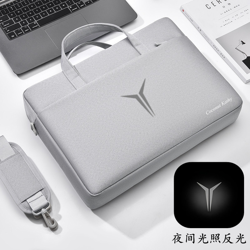 适用于联想拯救者Y9000P/Y7000笔记本电脑包15.6寸手提包16寸游戏本17.3寸大容量防震防水反光标志单肩包