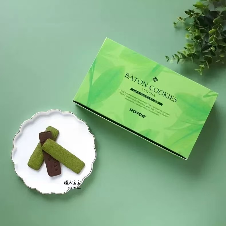 日本进口抹茶ROYCE夹心巧克力饼干坚果棒白巧黑巧若翼族零食礼盒