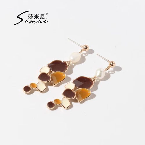 sumni莎米尼新品拼接典雅风珐琅