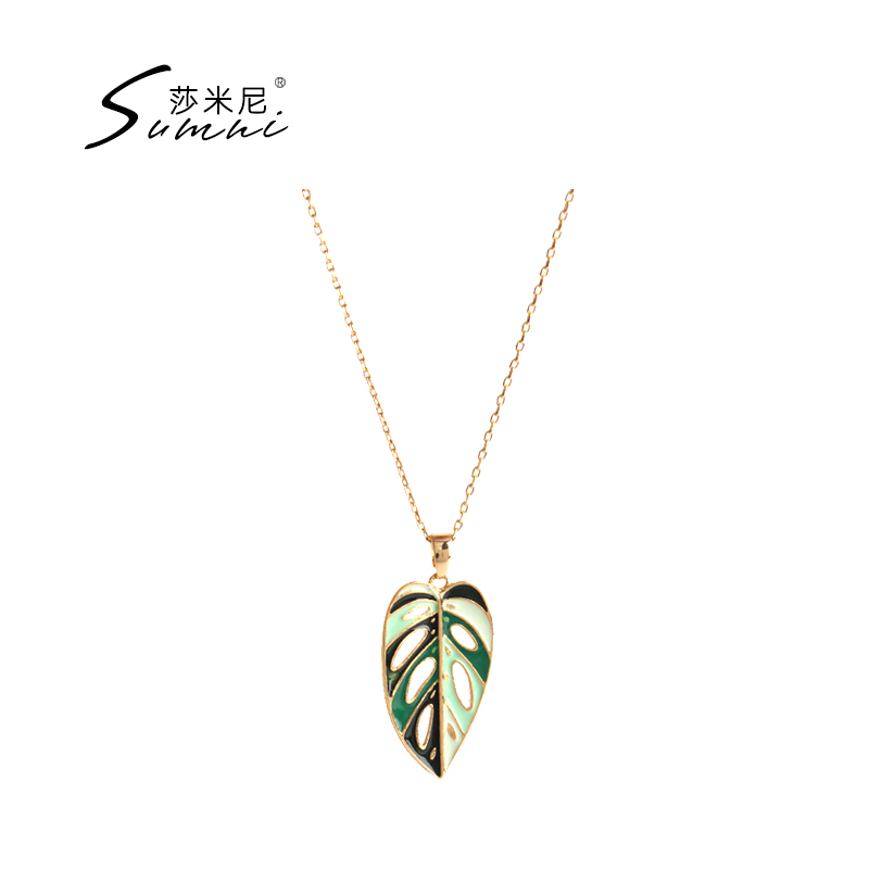 sumni莎米尼2021夏女减龄树叶