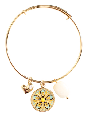 sumni莎米尼珐琅滴釉彩绘手镯