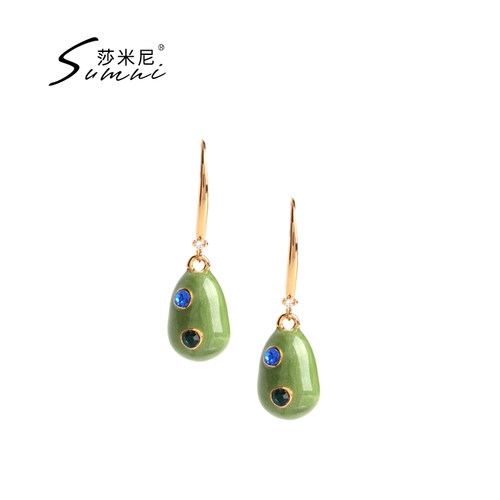 sumni莎米尼秋冬新款18k异形珐琅