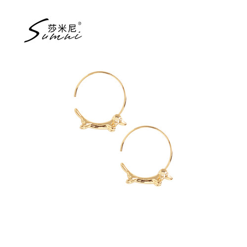 sumni欧美风女耳环减龄好搭配
